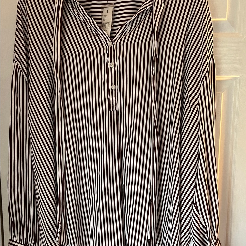 Lane Bryant Striped Blouse Size 30/32 - New With Tags